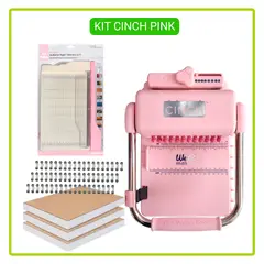 CINCH - KIT DE ENCUADERNADORA CICH PINK + MINI GUILLOTINA KP05