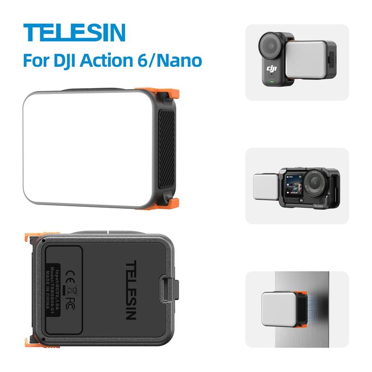 Luz LED Magnetica para DJI Osmo Nano / Action 6