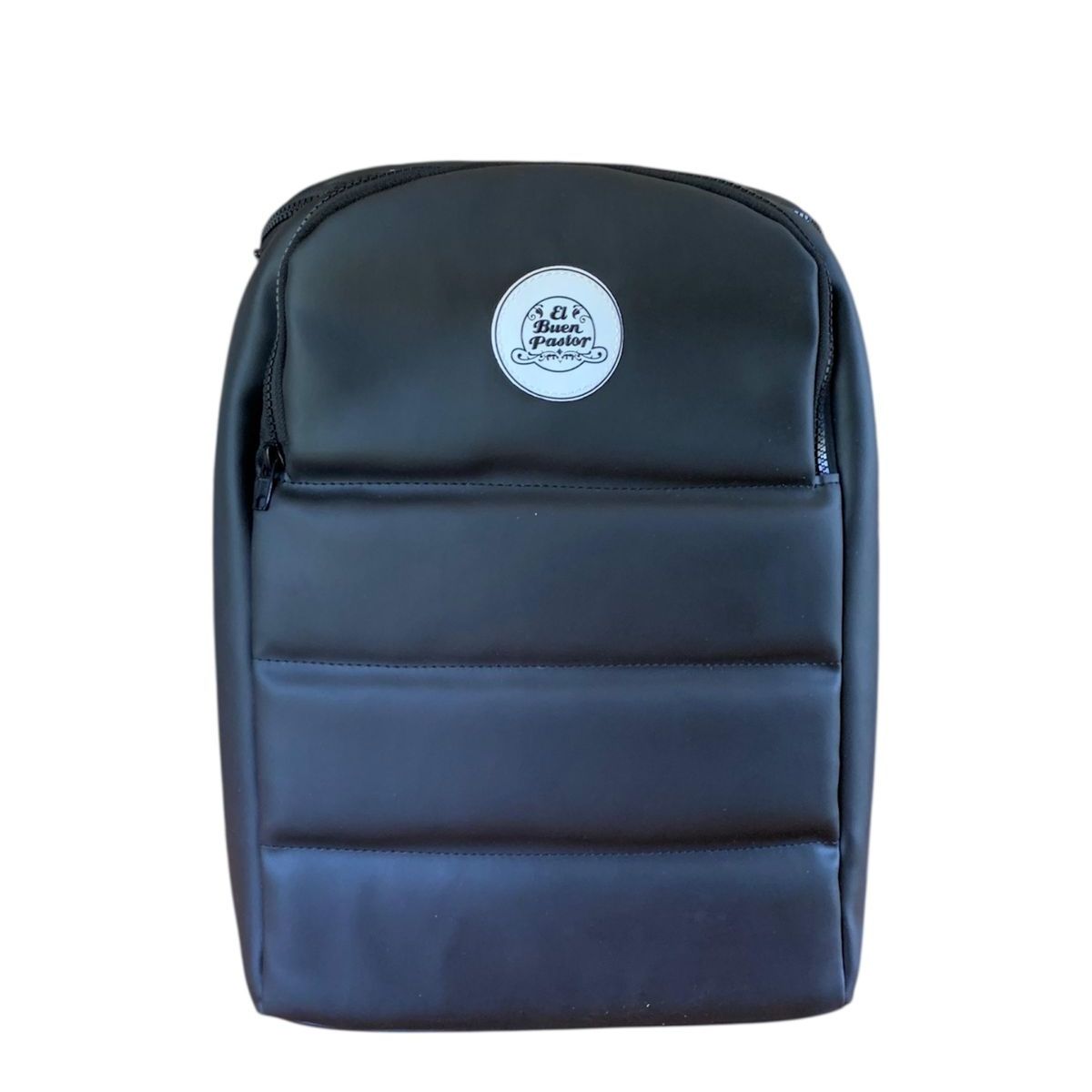 EL BUEN PASTOR - Mochila Matera Negra Engomada Impermeable El Buen Pastor