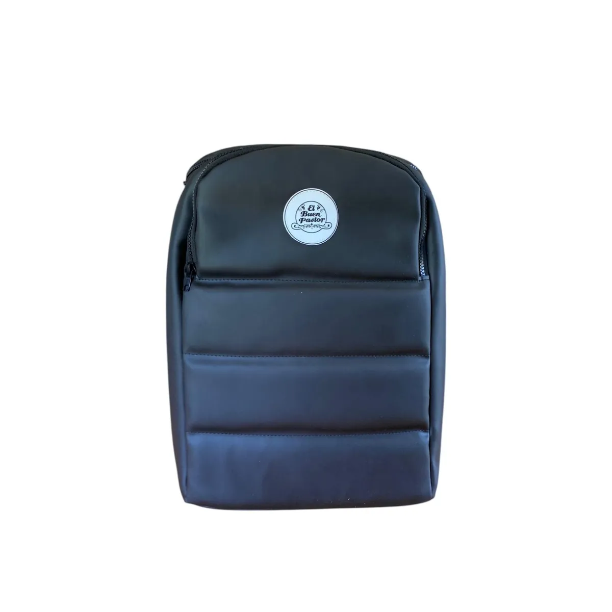 EL BUEN PASTOR - Mochila Matera Negra Engomada Impermeable El Buen Pastor