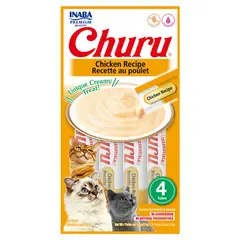 INABA - Snack Para Gatos Churu Sabor Pollo 56g 4 Tubos