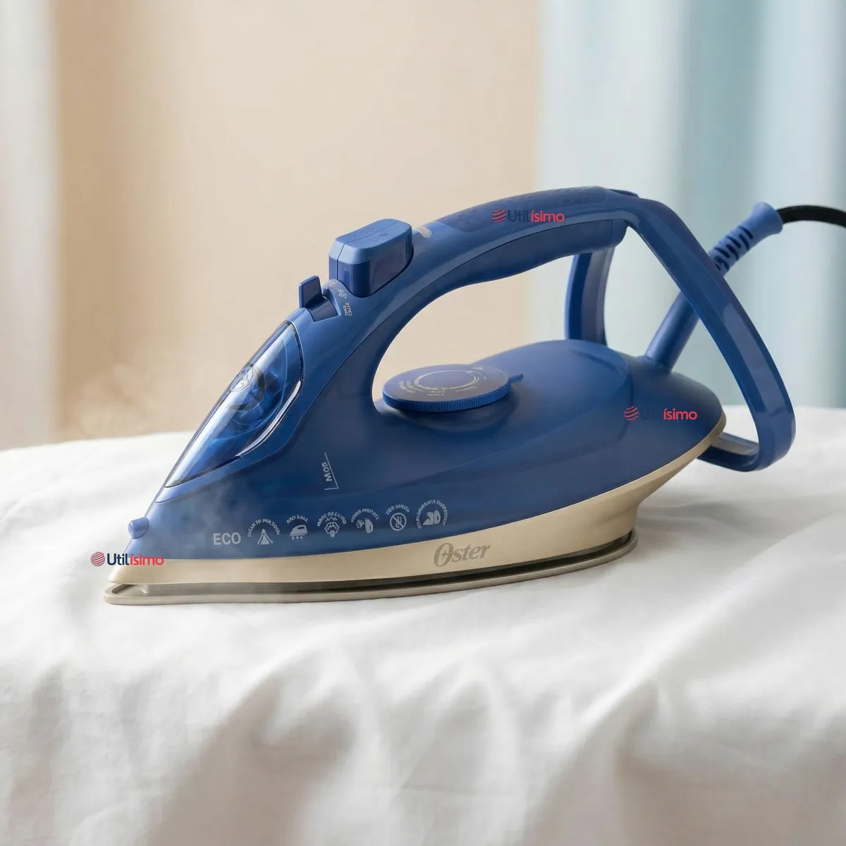 OSTER - Plancha de vapor Oster®, AeroGlide Max S7800, azul claro, GCSTAC7801 Apagado Automático