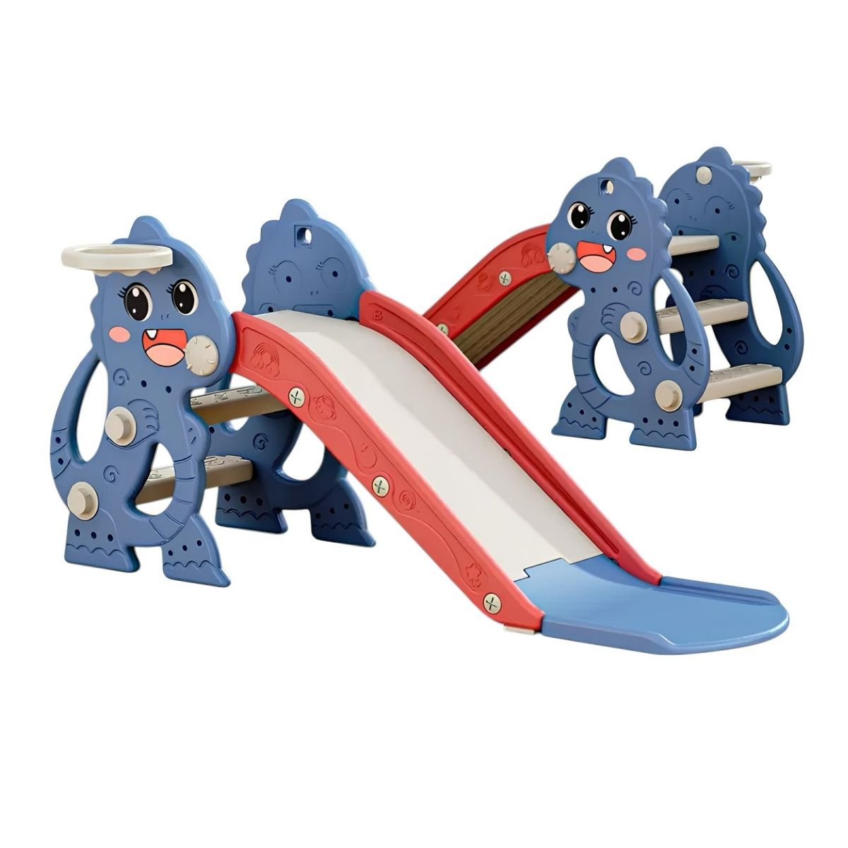 LUBABYCAS - Resbalín Infantil Plegable 1-6 Años Azul Rojo Lubabycas