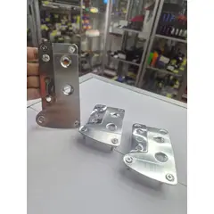 GENERICO - Set Cubre Pedales Deportivo 3 Piezas - Aluminio Universal para Autos Manuales todo cromado