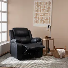 VYS SPA - BERGERE RECLINABLE PU ISABEL BLACK