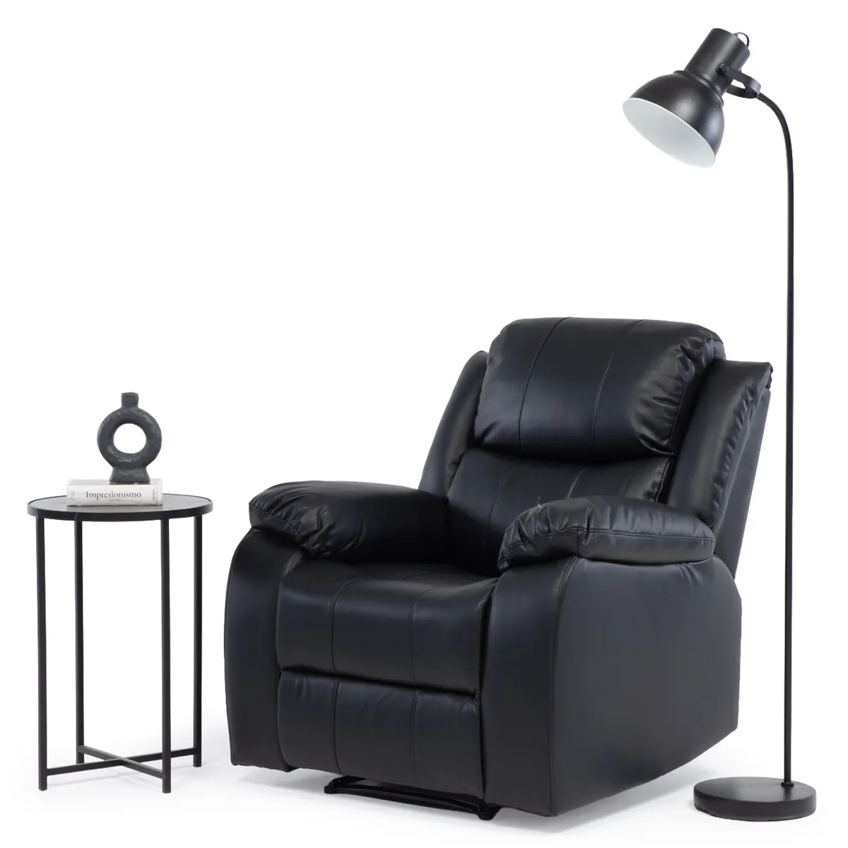 VYS SPA - BERGERE RECLINABLE PU ISABEL BLACK