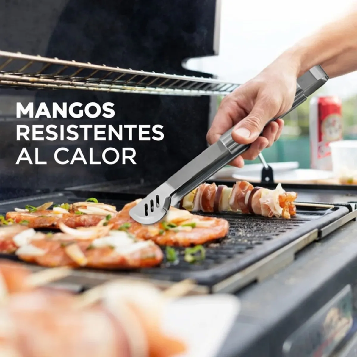 MOVI - MALETA DE LUJO CON SET PARRILLERO DE 18 PIEZAS ACERO INOX,