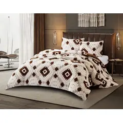 GENERICO - COBERTOR SHERPA JACQUARD CUTTING DE ALGODON