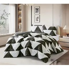 GENERICO - COBERTOR DE INVIERNO SHERPA JACQUARD CUTTING DE ALGODON