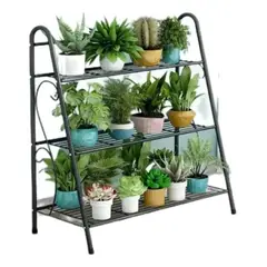GENERICO - Estante Jardinera Huerto Metálico Planta 3 Niveles Metal