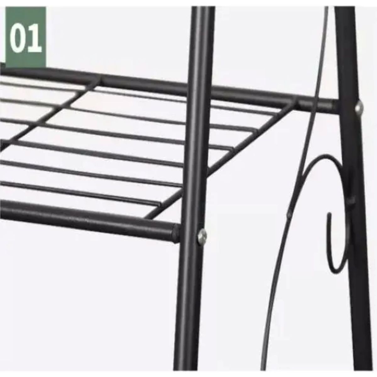 GENERICO - Estante Jardinera Huerto Metálico Planta 3 Niveles Metal