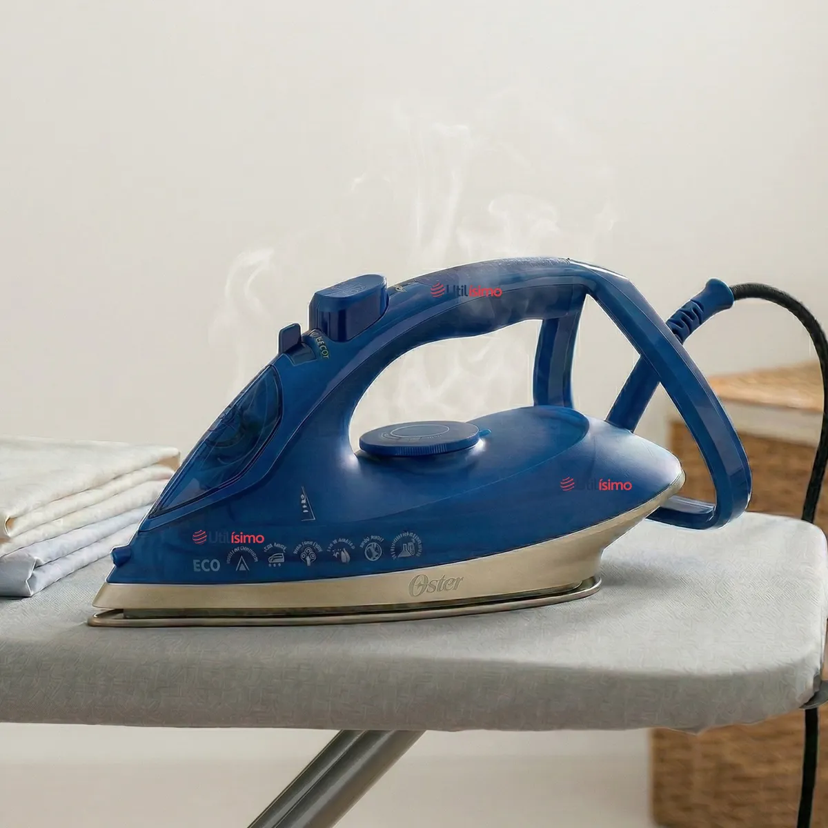 OSTER - Plancha de vapor Oster®, AeroGlide Max S7800, azul claro, GCSTAC7801 Apagado Automático