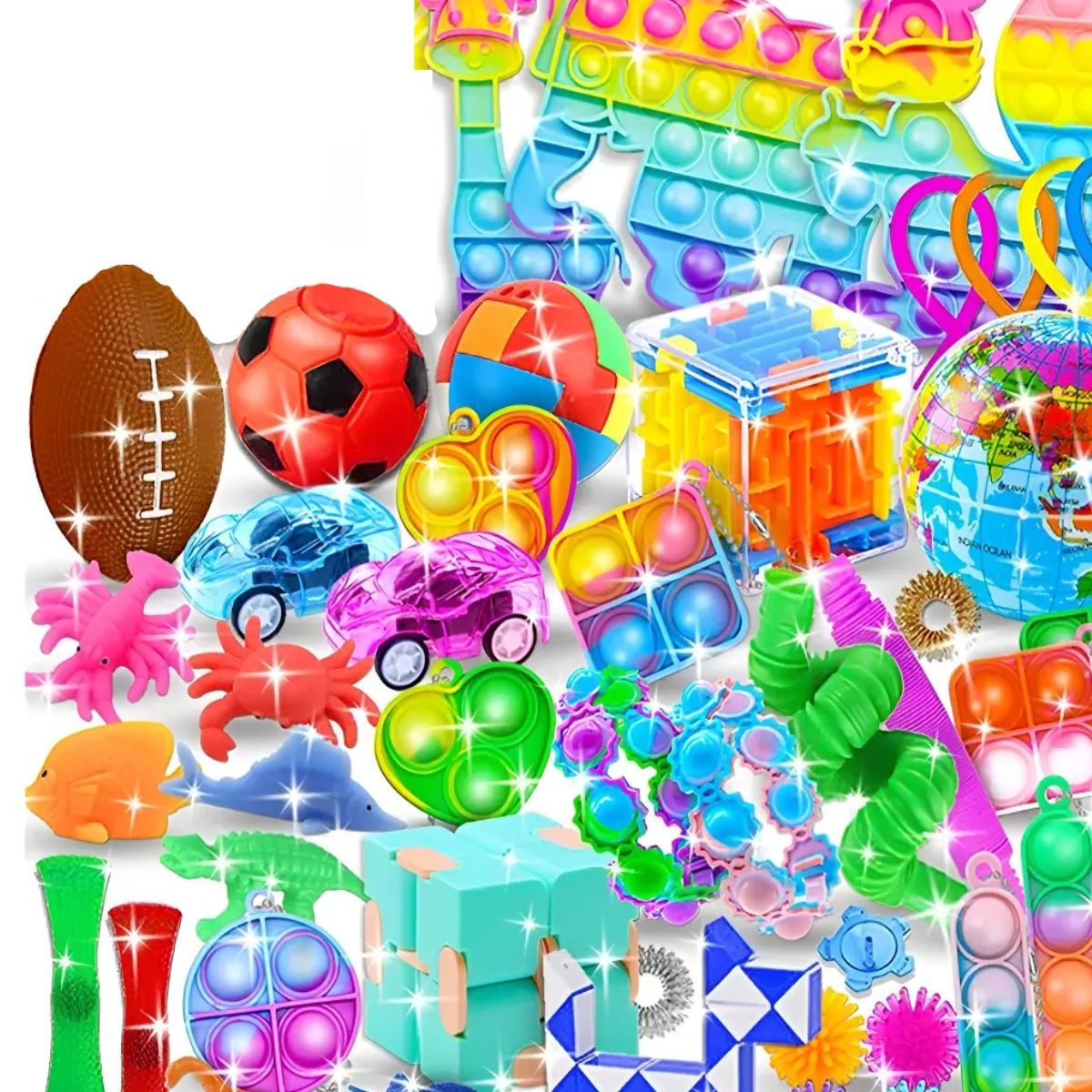 GENERICO - Set 84 Juguete Sensorial Anti Estrés Para Niños Labg