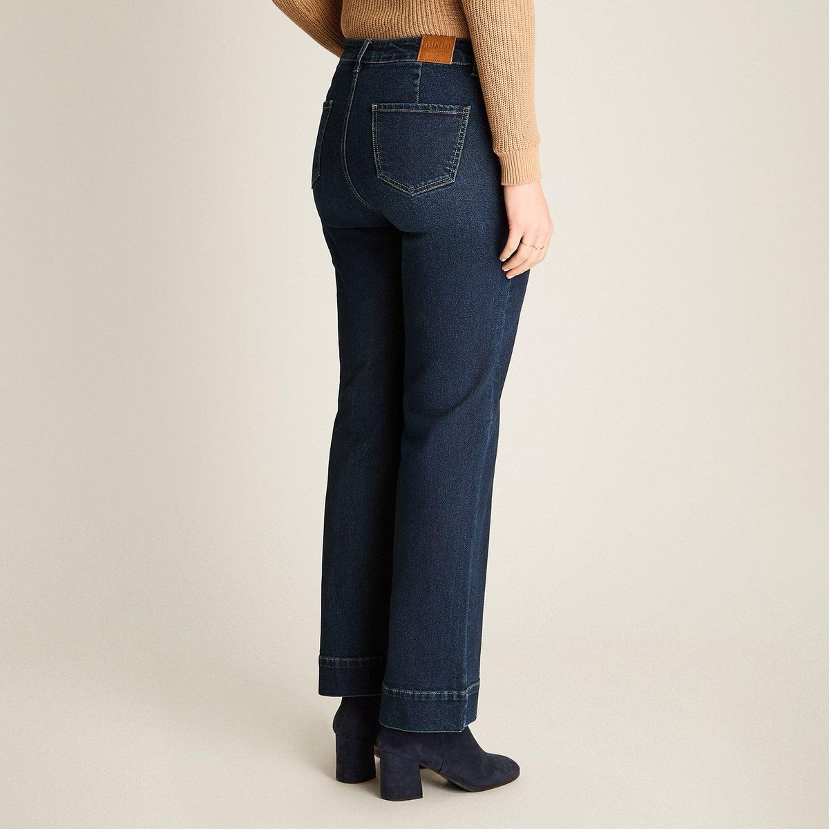 LORENZO DI PONTTI - Jeans Blue Medio Wide Leg con Bolsillos