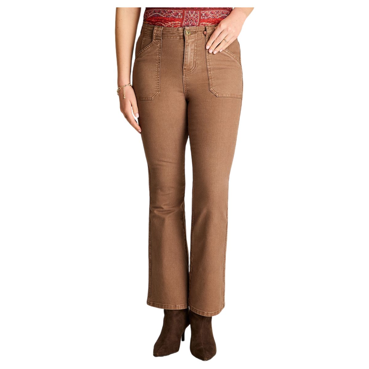 LORENZO DI PONTTI - Jeans Tiro Medio Fit Flare