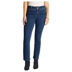 LORENZO DI PONTTI - Jeans Recto Mujer Azul Medio