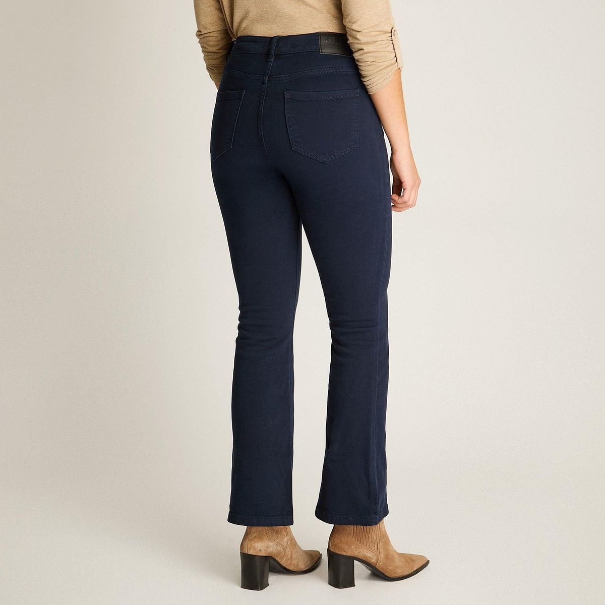 LORENZO DI PONTTI - Jeans Azul Mini Flare de Tiro Medio con Cinco Bolsillos
