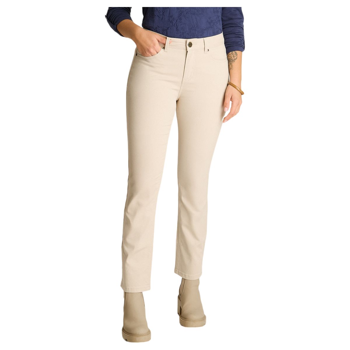LORENZO DI PONTTI - Jeans Recto Color 5 Bolsillos