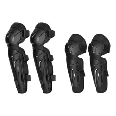 GENERICO - Kit De Protecciones Rodilleras Y Coderas Moto Bicicleta 4pcs