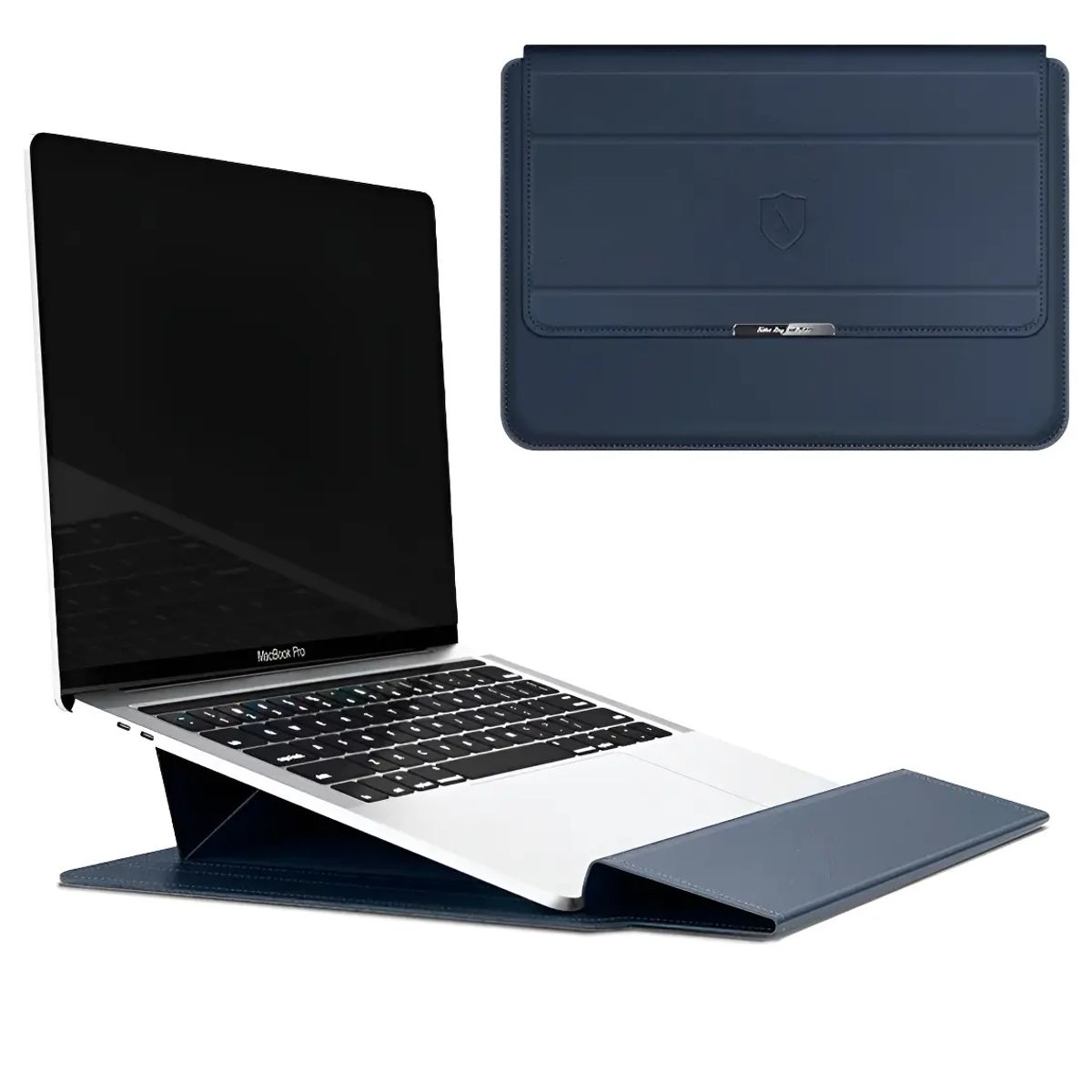 GENERICO - Funda Notebook Hota Smart Case Azul Geométrico 13 14 pulgadas PU-Leather