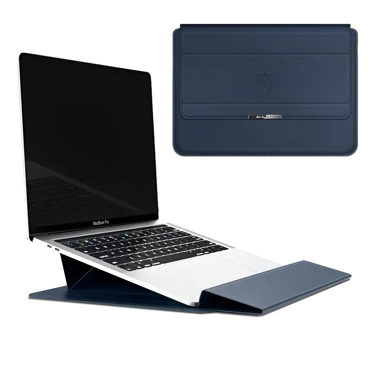 GENERICO - Funda Notebook Hota Smart Case Azul Geométrico 13 14 pulgadas PU-Leather