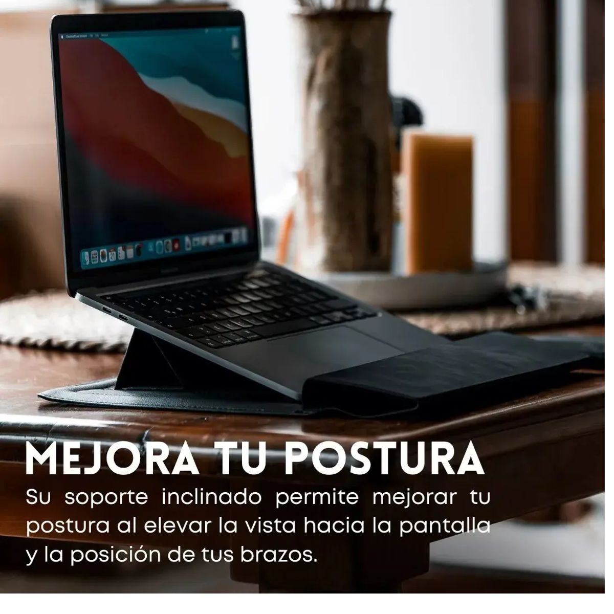 GENERICO - Funda Notebook Hota Smart Case Azul Geométrico 13 14 pulgadas PU-Leather