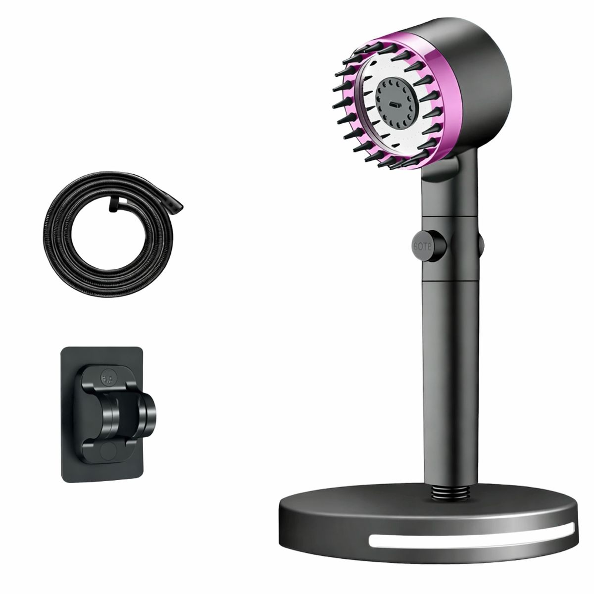 GENERICO - Cabezal Ducha Alta Presión 3 Modos Masaje + Manguera 1.5M Universal Baño