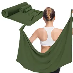 SANKARA - Toallas Deportivas de Microfibra (3 PCS) Verde-Toallas Microfibra Secado Rápido
