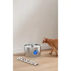 VIDA BUENAS - Bebedero Automático Gatos Perros Fuente Agua Inox 304silenci