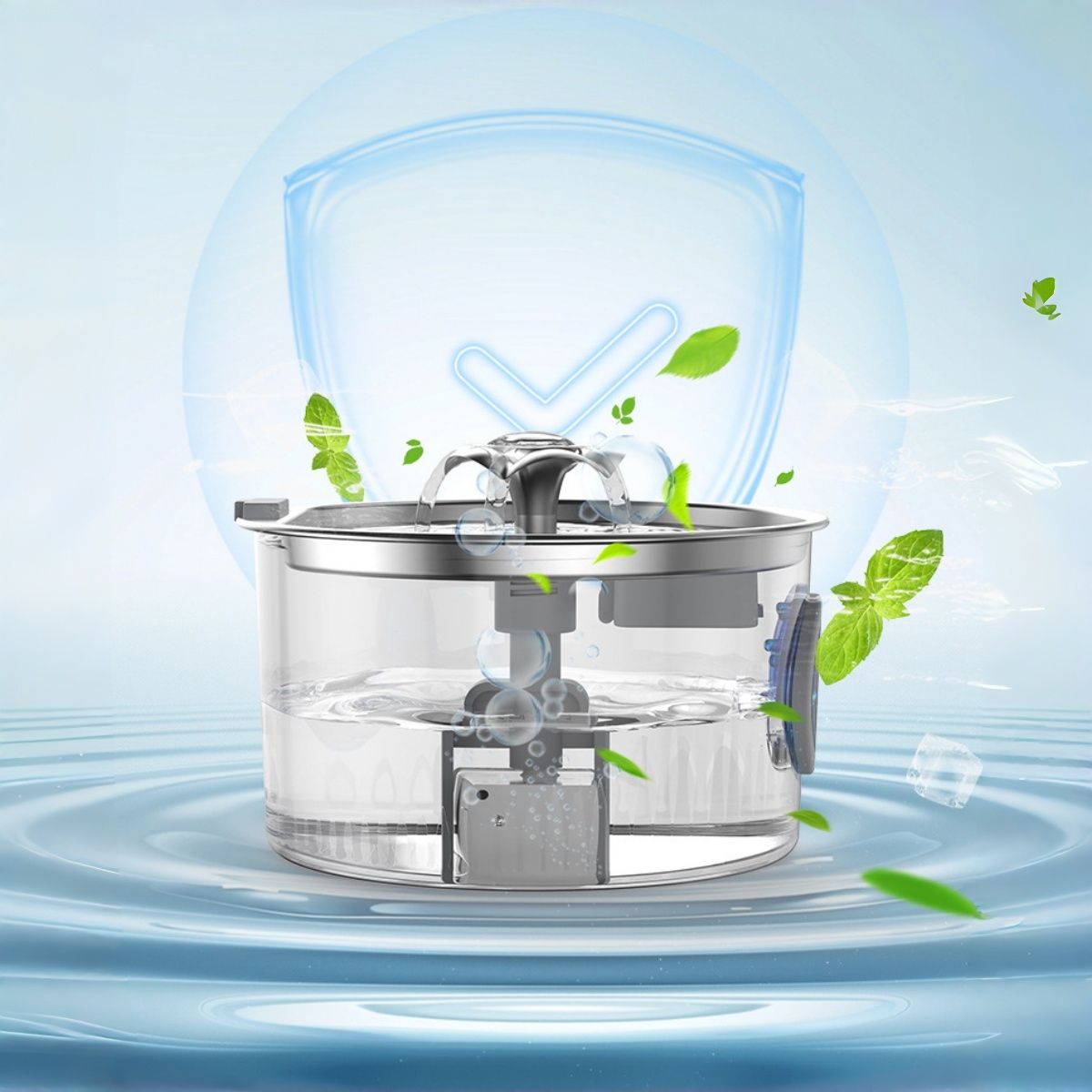 VIDA BUENAS - Bebedero Automático Gatos Perros Fuente Agua Inox 304silenci