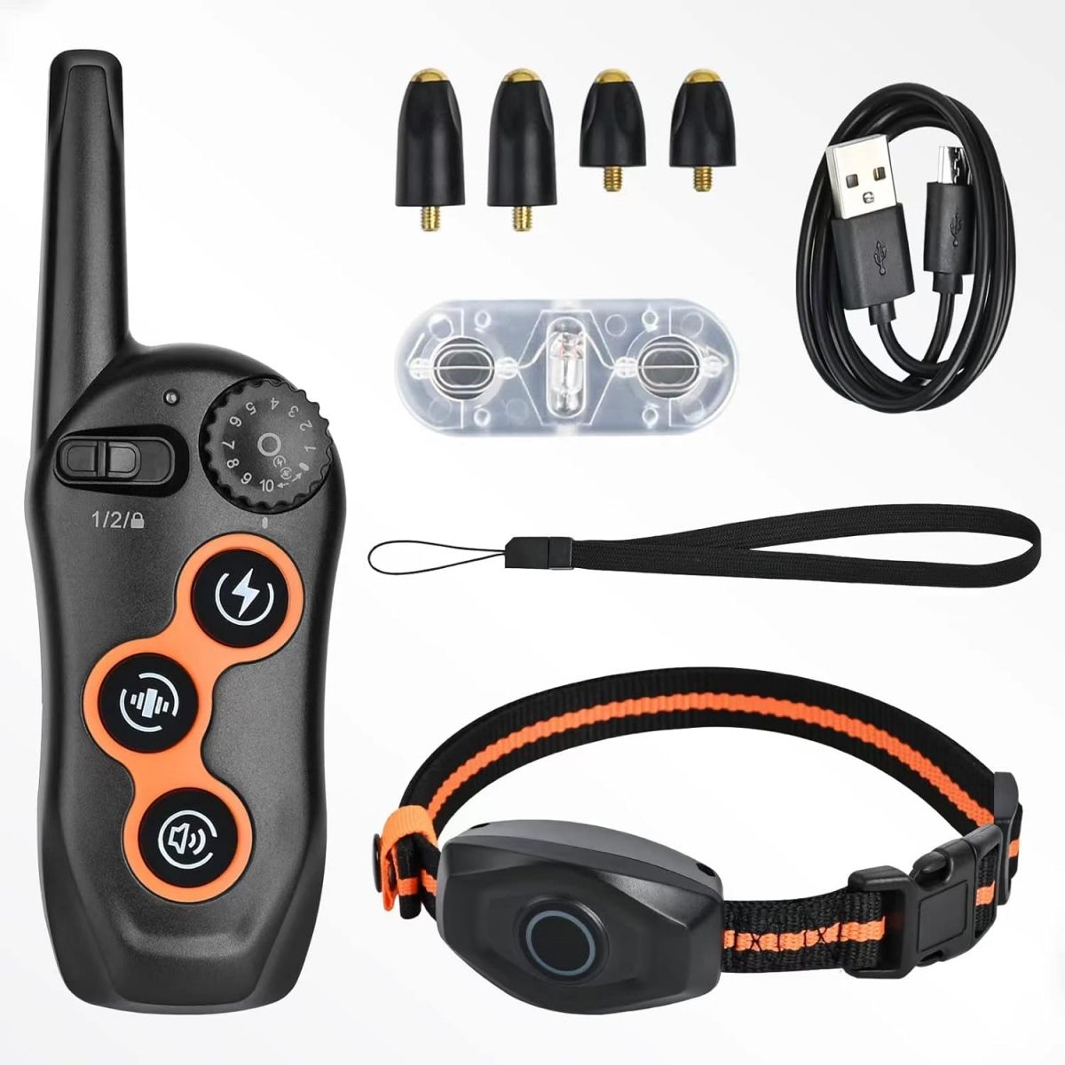VIDA BUENAS - Collar de Choque Eléctrico para Perro, Entrenamiento y Control de Ladridos