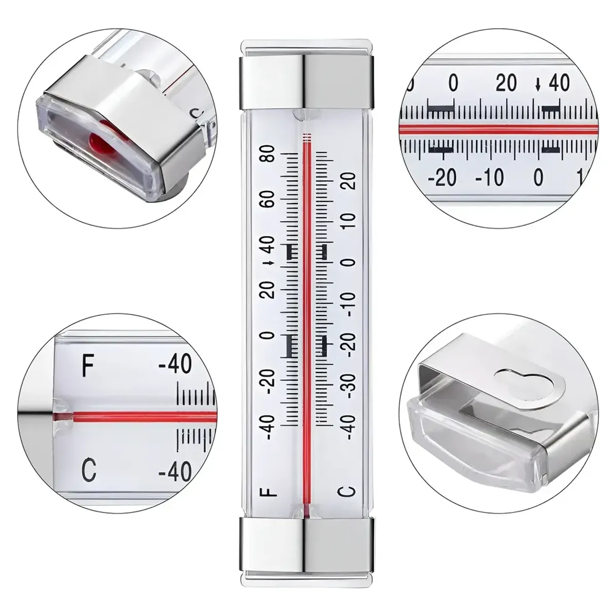 GENERICO - Termómetro Refrigerador Congelador Frigorífico Freezer 13cm
