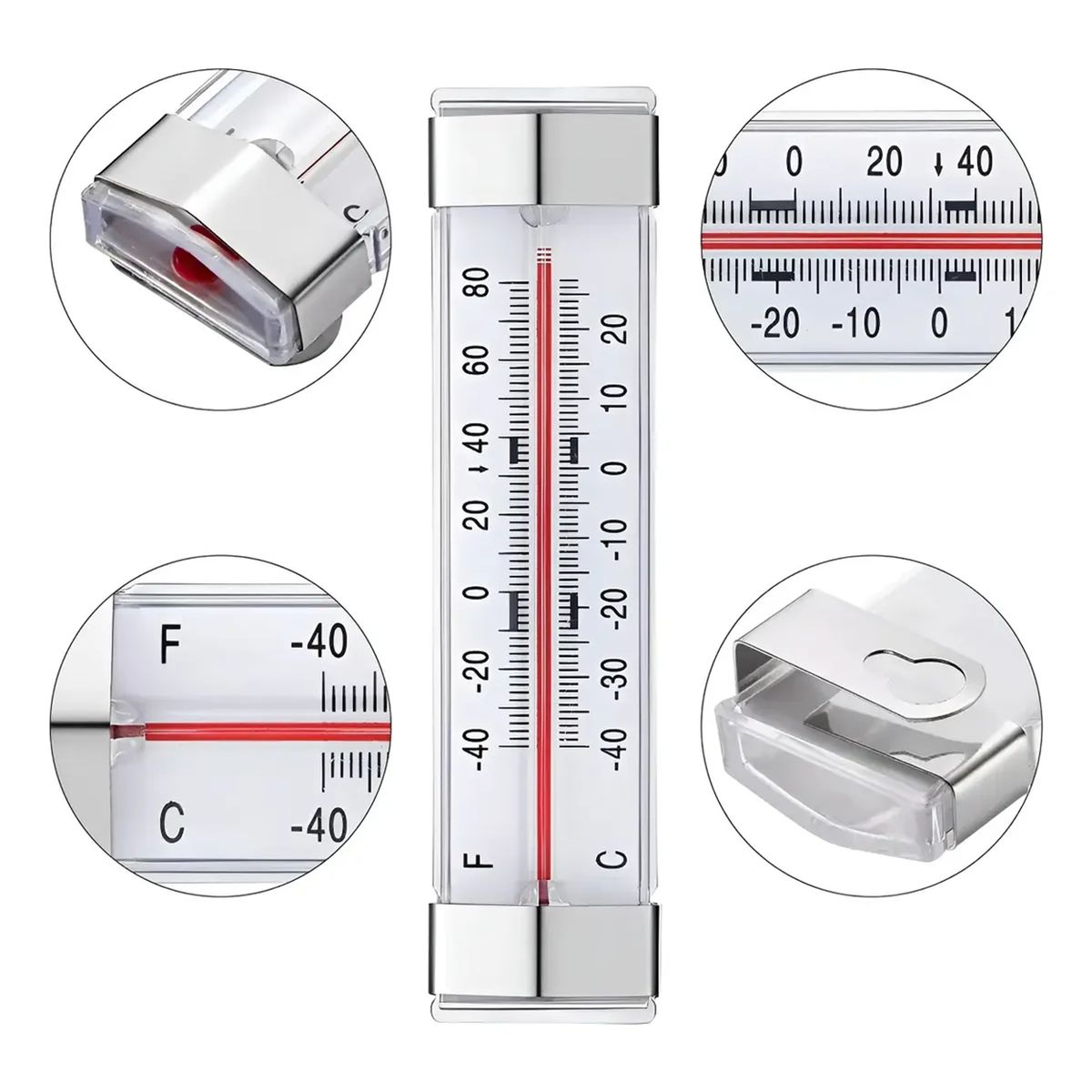 GENERICO - Termómetro Refrigerador Congelador Frigorífico Freezer 13cm