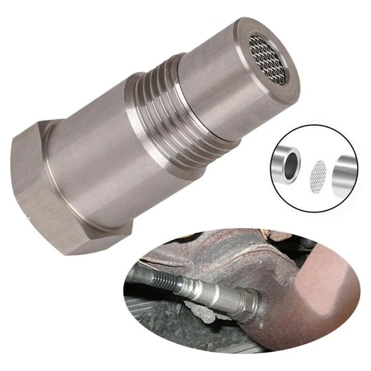 GENERICO - Mini Catalizador Sensor De Oxigeno Apaga Códigos P0420,p0430