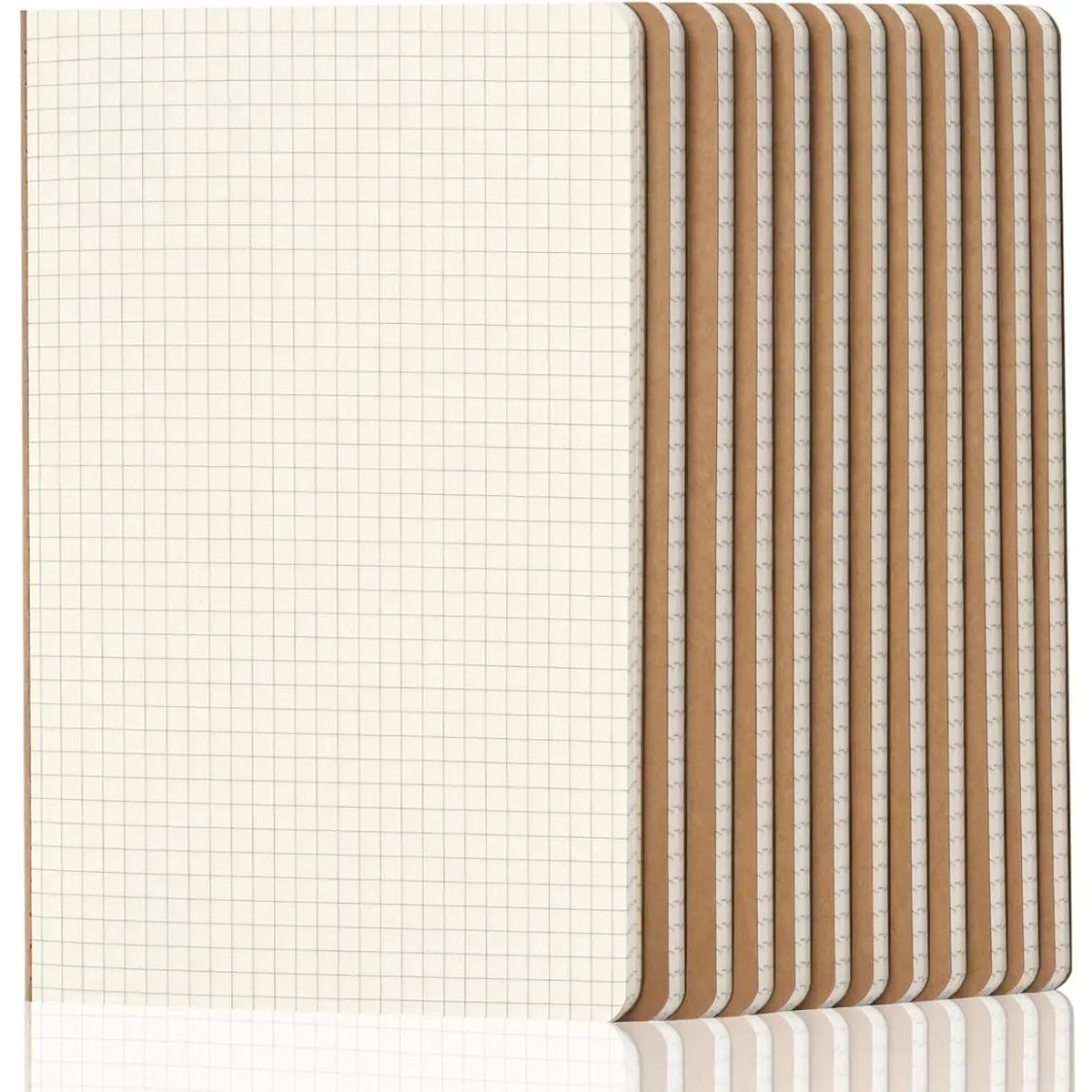 GENERICO - 10pack Cuadernos 72 Páginas B5 Escuela Estudiantes Oficina-Cuadrícula