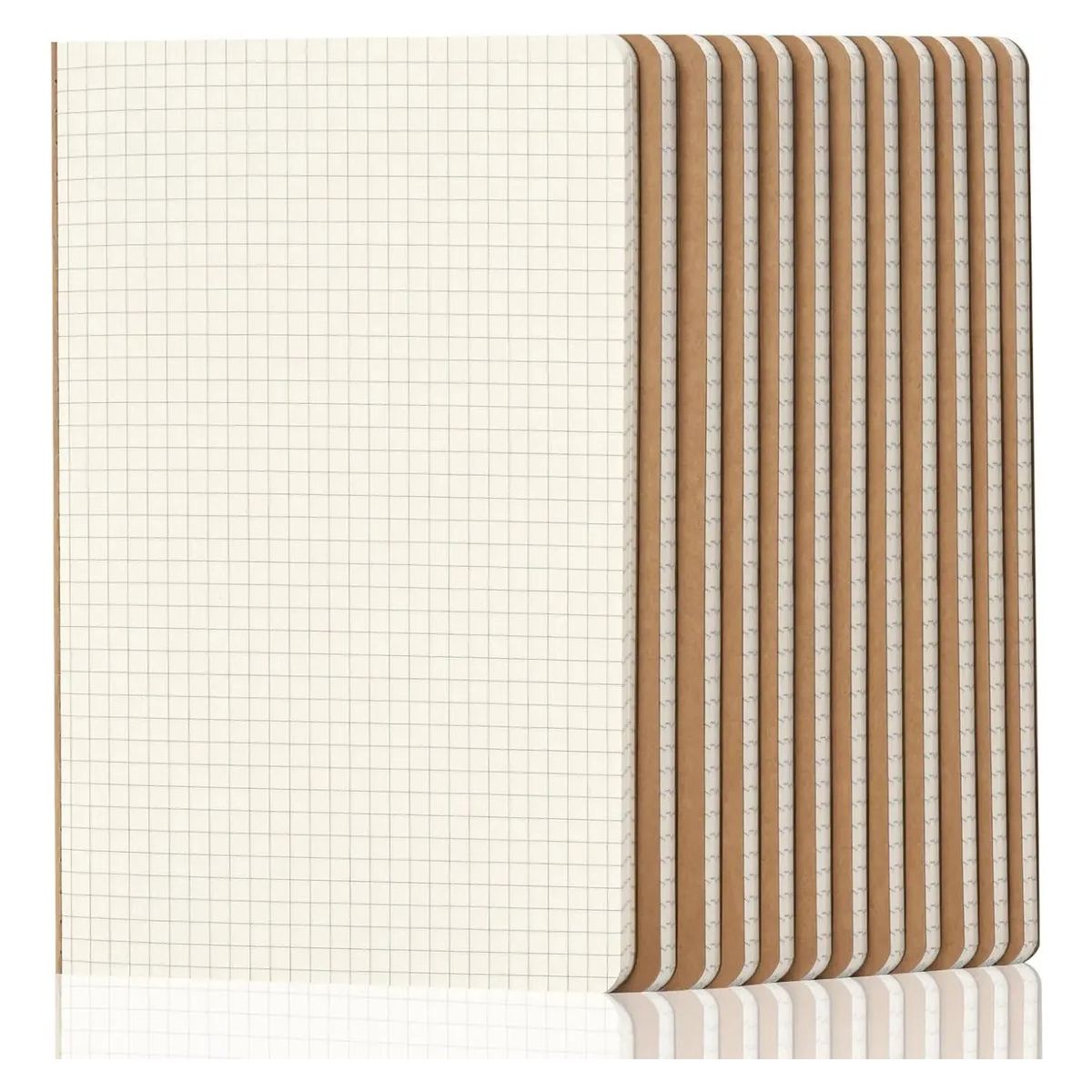 GENERICO - 10pack Cuadernos 72 Páginas B5 Escuela Estudiantes Oficina-Cuadrícula