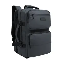 GENERICO - Mochila Viaje Expandible Gris Labg