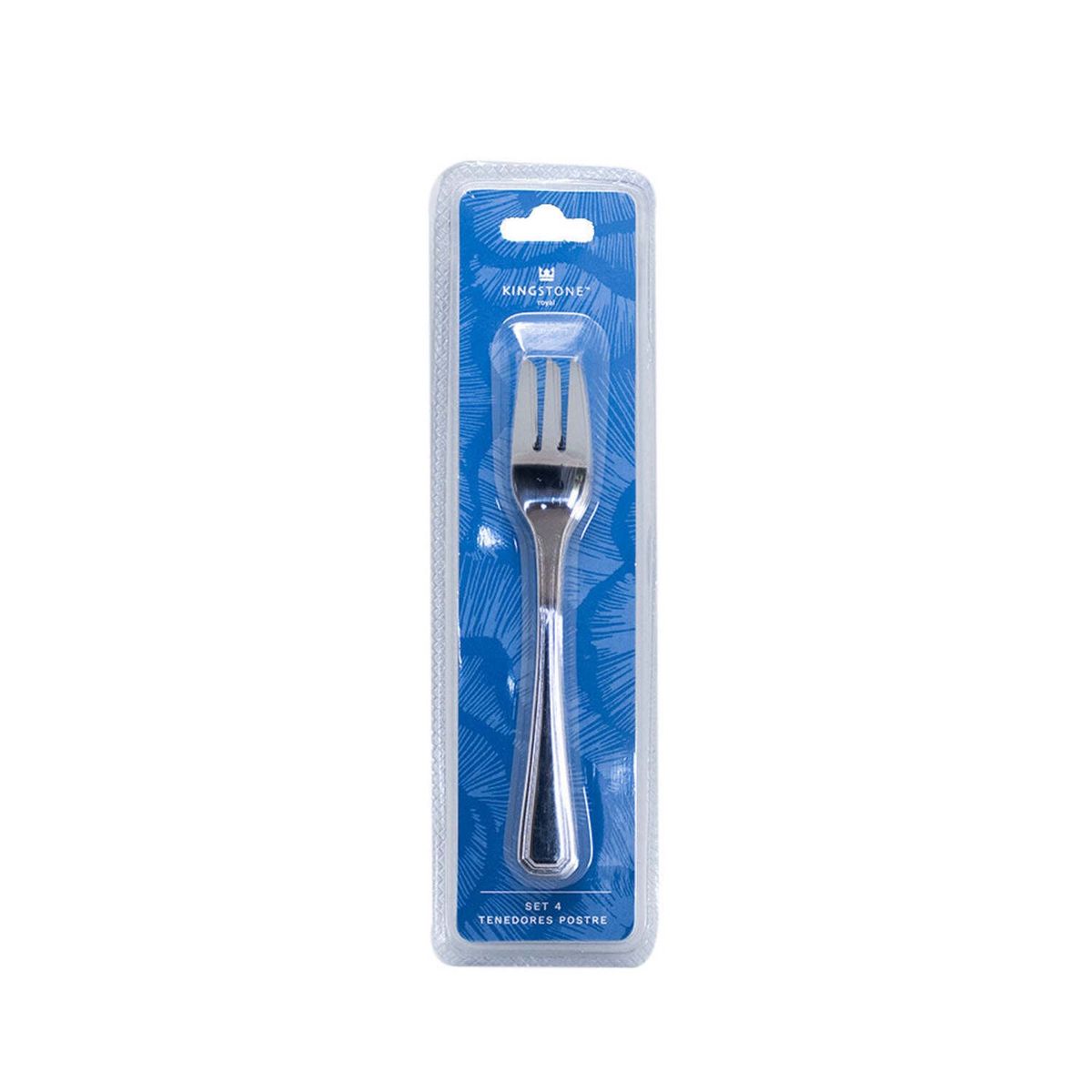 GENERICO - SET 4 TENEDORES POSTRE YORK KINGSTONE 2.0MM