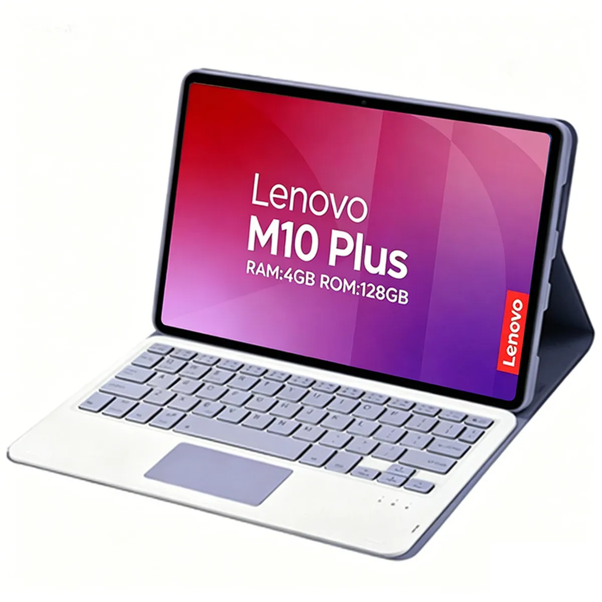 LENOVO - Tablet Lenovo Pad M10 Plus 4GB+128GB 10.6“ 2KLCD MediaTek G80 7700MAh Gris+Teclado Morado