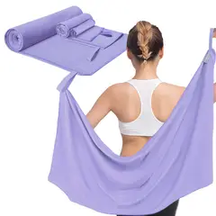 SANKARA - Toallas Deportivas de Microfibra (3 PCS) Lila-Toallas Microfibra Secado Rápido