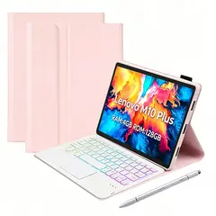 LENOVO - Tablet Pad M10 Plus 4+128G10.6“ 2KLCD MediaTek G80 7700MAh Gris+Rosado luminsos teclado+Lápiz