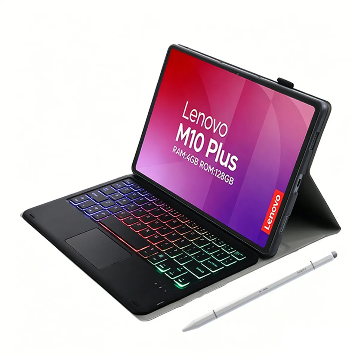 LENOVO - Tablet Lenovo Pad M10 Plus 4+128G 10.6“ 2KLCD MediaTek G80 7700MAh Gris+Negro luminsos teclado+Lápiz