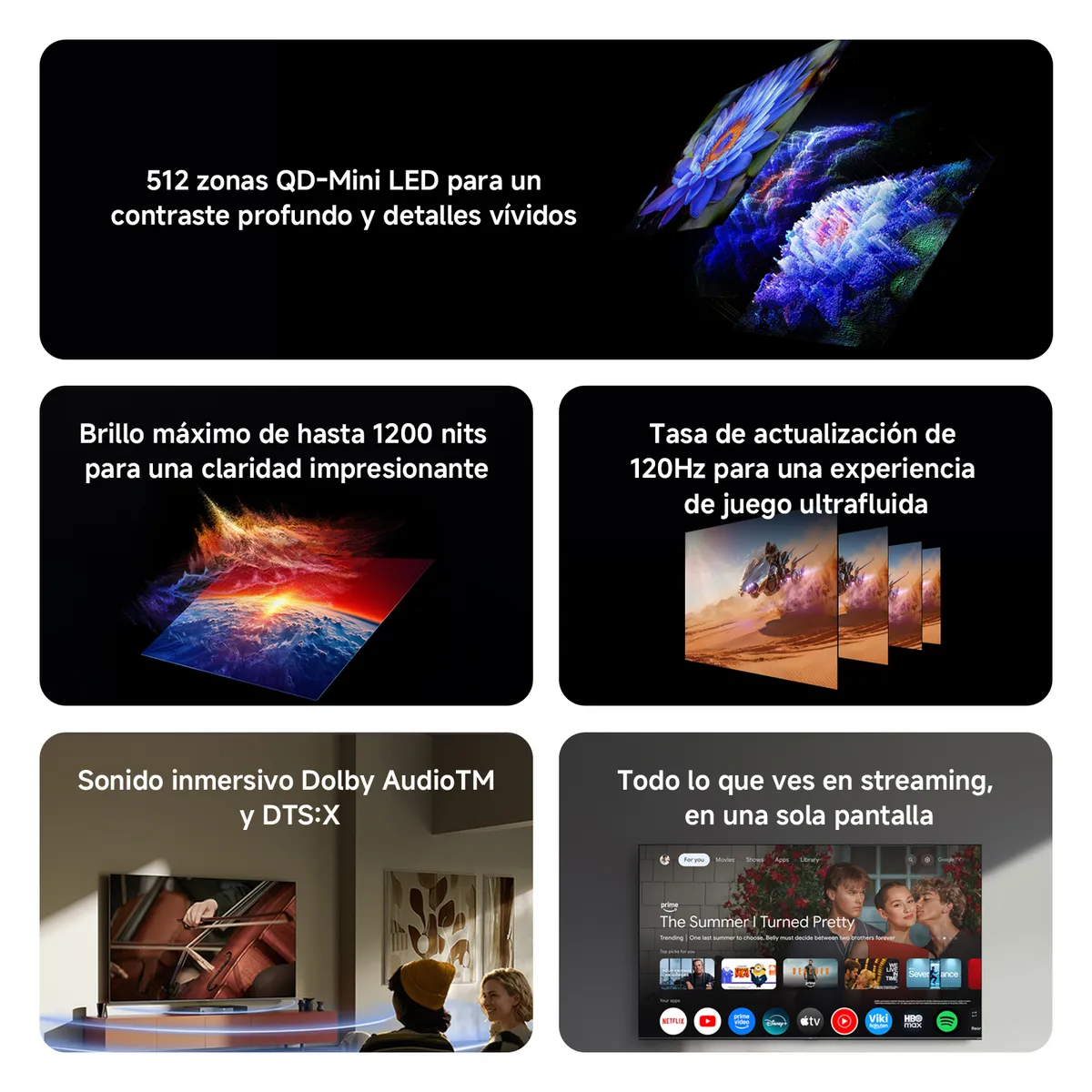 XIAOMI - Televisor Smart TV Xiaomi S QD-Mini LED 75" 4K UHD Google TV 2026