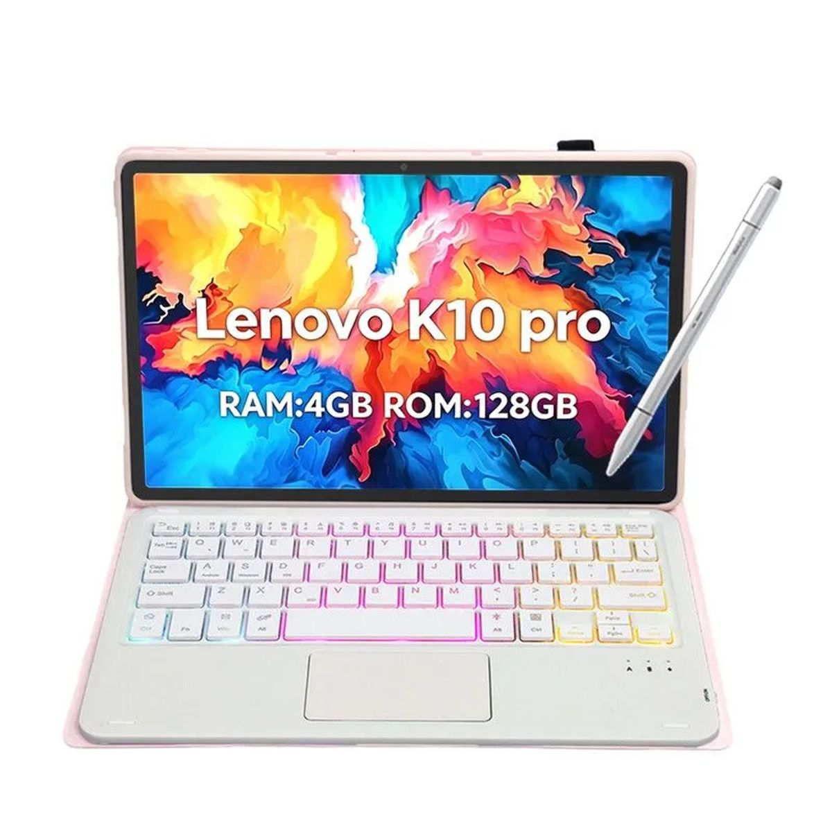 LENOVO - Tablet Lenovo Pad M10 Plus (3rd Gen) 4+128G10.6“ 2KLCD Gris+Rosado luminsos teclado+Lápiz