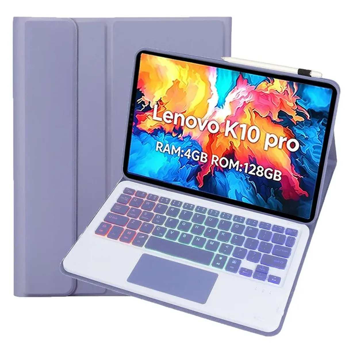 LENOVO - Tablet Lenovo Pad M10 Plus (3rd Gen) 4+128G10.6“ 2KLCD Gris+Morado luminsos teclado+Lápiz