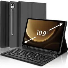 KUANGYE - Funda Con Teclado Para Samsung Galaxy Tab S9 Fe 10.9 / S9 11
