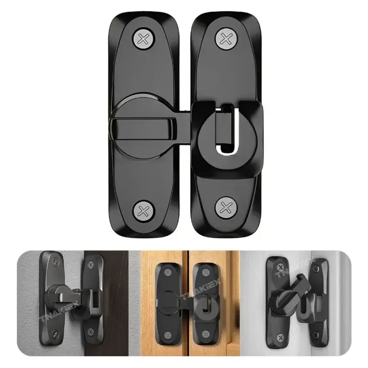TNAKIEX - Cerraduras Para Puertas De Granero De 90 Y 180 Grados