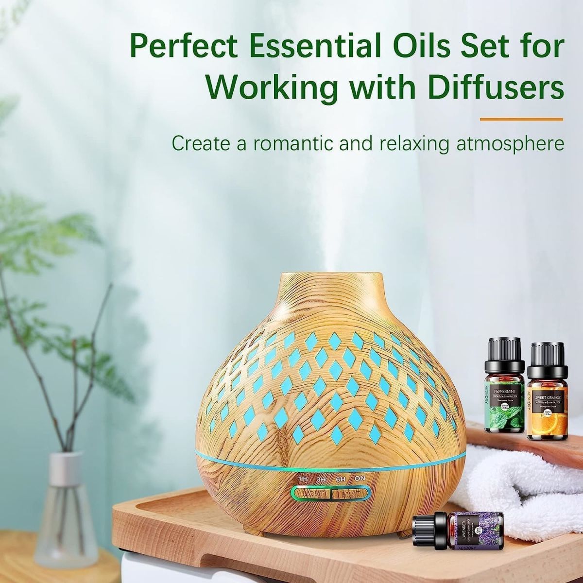 VIDA BUENAS - Pack 6 Esencias  Para Humidificadores Difusores Aceit