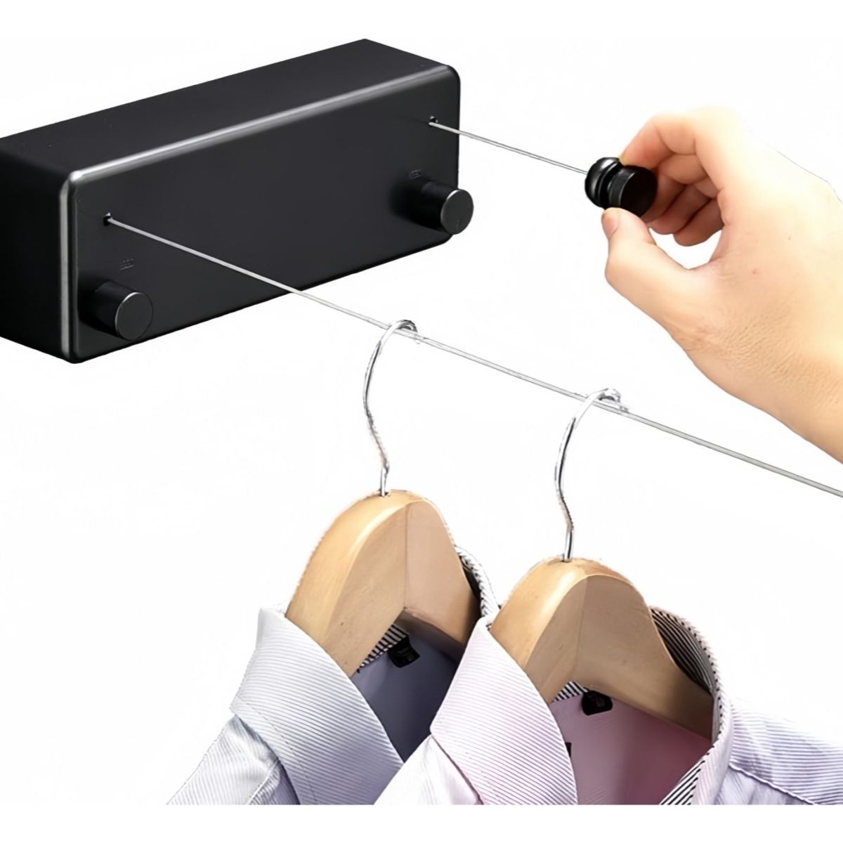 VIDA BUENAS - Tendedero Retráctil Ropa Pared Colgador De Doble Cuerda
