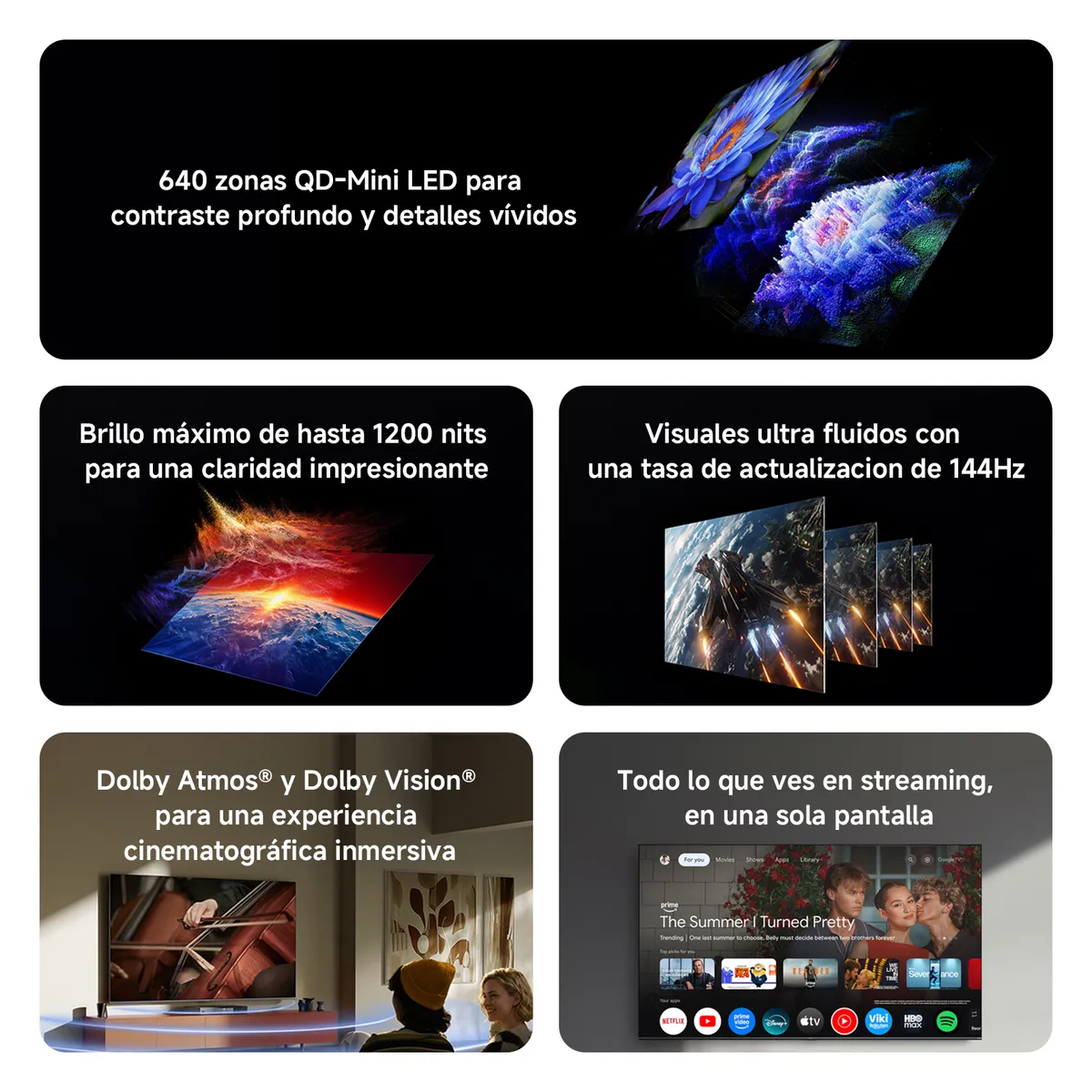 XIAOMI - Televisor Smart TV Xiaomi S QD-Mini LED 85" 4K UHD Google TV 2026